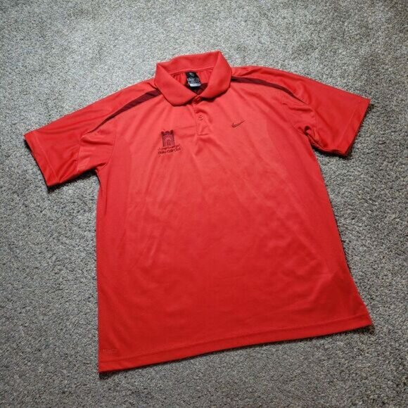Nike Polo Shirt Mens‎ Large Red Short Sleeve Branded Golf - Picture 2 of 13